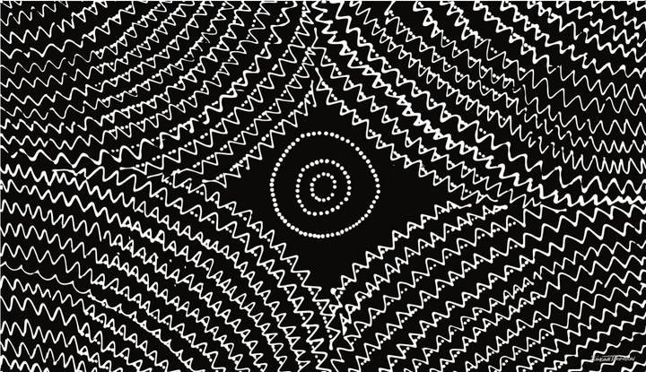 Silk Modal Sarong  'Wala' Black & White Print