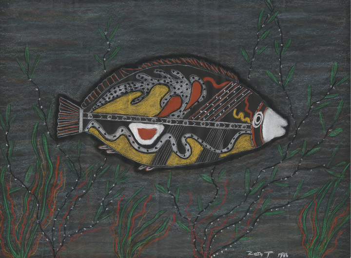 ‘Dhungala Burnanga, Murray River Cod’