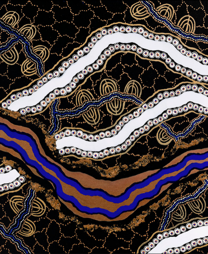 Booreen Corroboree Nga to Jeek Merri Merri, Night Ceremony Beside Merri Creek (Panel 2)